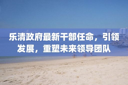 樂清政府最新干部任命，引領發(fā)展，重塑未來領導團隊