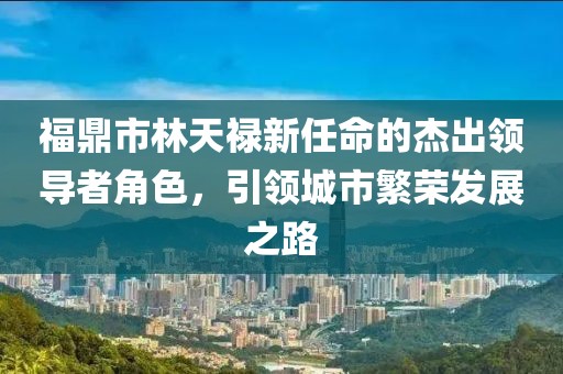 福鼎市林天祿新任命的杰出領(lǐng)導(dǎo)者角色，引領(lǐng)城市繁榮發(fā)展之路