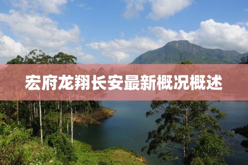 宏府龍翔長安最新概況概述